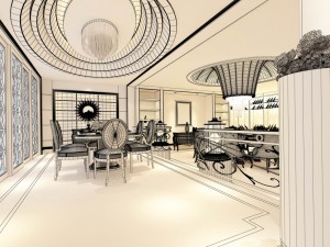 family - kitchen - restaurant 230 3D Model