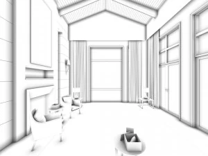 family - kitchen - restaurant 236 3D Model