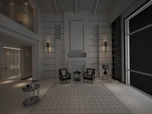 family - kitchen - restaurant 236 3D Model