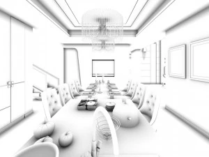 family - kitchen - restaurant 236 3D Model