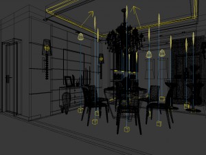 family - kitchen - restaurant 237 3D Модель
