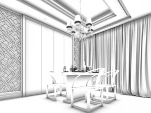 family - kitchen - restaurant 238 3D Model