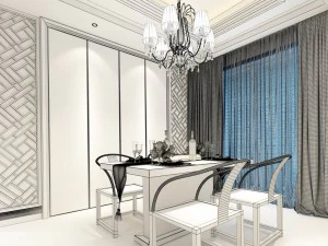 family - kitchen - restaurant 238 3D Model