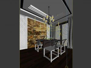 family - kitchen - restaurant 238 3D Model