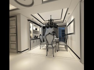 family - kitchen - restaurant 239 Modelo 3D