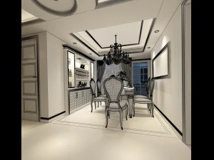 family - kitchen - restaurant 239 3D Model