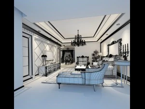 family - kitchen - restaurant 239 3D Model