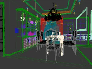 family - kitchen - restaurant 239 3D Model