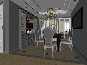 family - kitchen - restaurant 239 Modelo 3D
