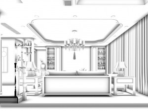 family - kitchen - restaurant 242 3D Модель