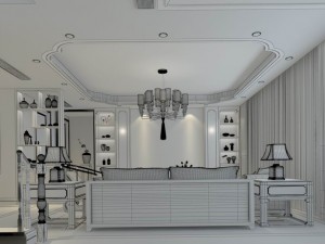 family - kitchen - restaurant 242 3D Модель
