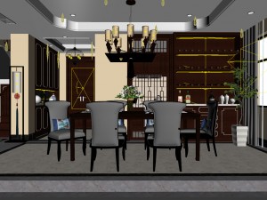 family - kitchen - restaurant 242 3D Модель