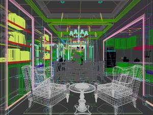 family - kitchen - restaurant 244 3D Model
