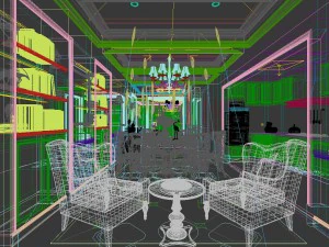 family - kitchen - restaurant 244 3D Model