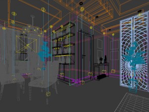 family - kitchen - restaurant 245 3D Model