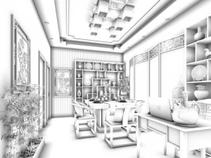 family - kitchen - restaurant 246 3D Model