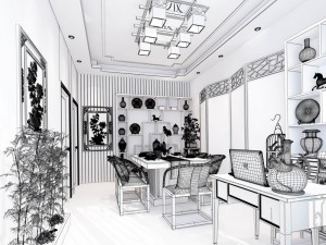 family - kitchen - restaurant 246 3Dモデル