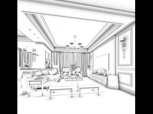family - kitchen - restaurant 248 3D Model
