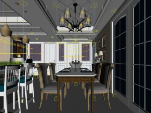 family - kitchen - restaurant 248 3D Model