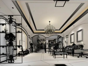 family - kitchen - restaurant 250 3D Model