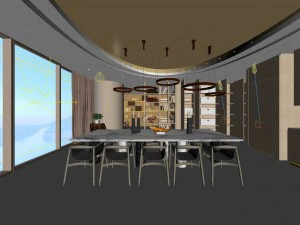 family - kitchen - restaurant 251 3D Model