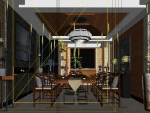 family - kitchen - restaurant 253 3D Model