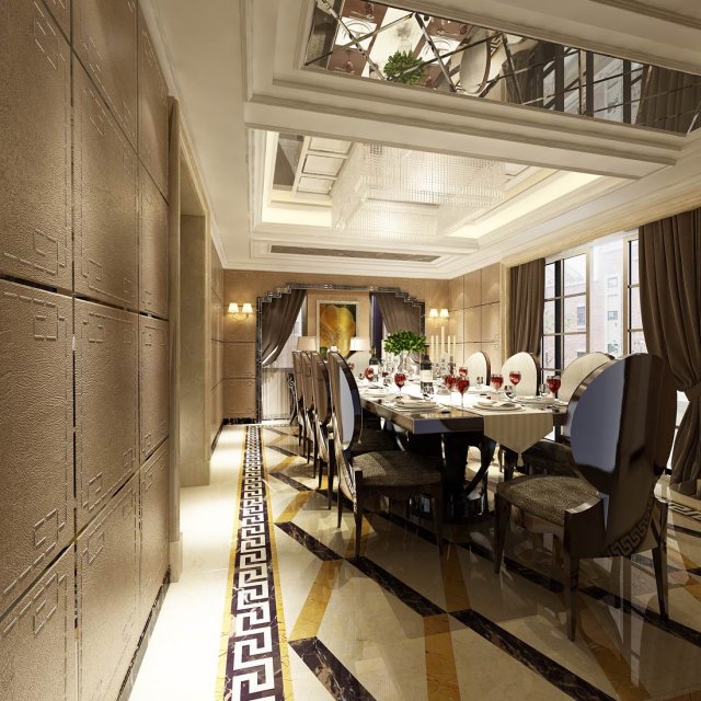 family - kitchen - restaurant 254 Modello 3D .c4d .max .obj .3ds .fbx .stl .blend 