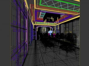 family - kitchen - restaurant 254 Modello 3D