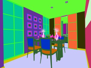 family - kitchen - restaurant 256 3D 모델
