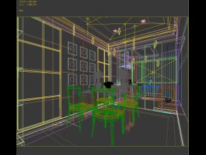 family - kitchen - restaurant 256 3D Model