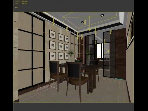 family - kitchen - restaurant 256 3D Model