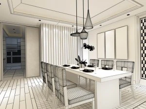 family - kitchen - restaurant 257 3D Model