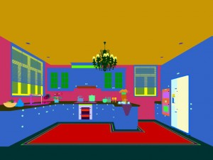 family - kitchen - restaurant 258 Modèle 3D