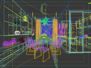 family - kitchen - restaurant 260 3D Model