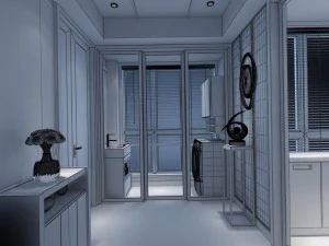 family - kitchen - restaurant 260 3D Model