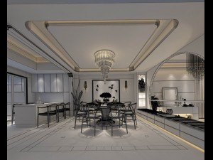 family - kitchen - restaurant 261 3D Model