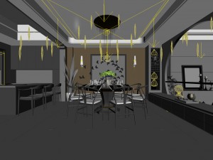 family - kitchen - restaurant 261 3D Model