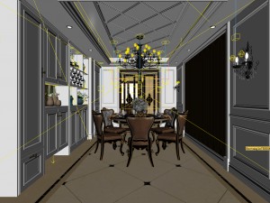 family - kitchen - restaurant 262 3D-Modell