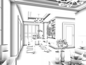 family - kitchen - restaurant 263 3D Model
