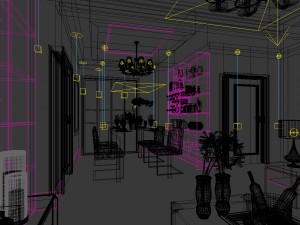 family - kitchen - restaurant 263 3D Model