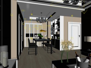 family - kitchen - restaurant 263 3D Model