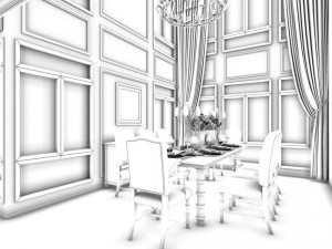 family - kitchen - restaurant 264 3D Model