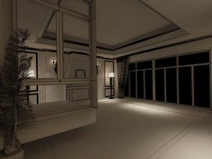 family - kitchen - restaurant 264 3D Model