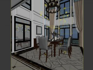 family - kitchen - restaurant 264 3D Model