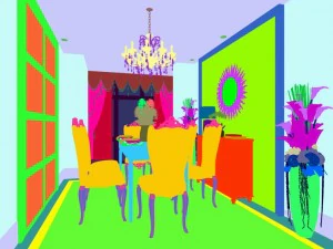 family - kitchen - restaurant 267 3D Model