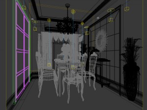family - kitchen - restaurant 267 3D-Modell