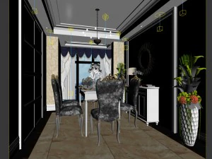 family - kitchen - restaurant 267 3D Model
