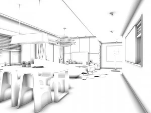 family - kitchen - restaurant 268 3D Model