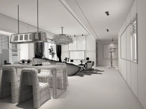 family - kitchen - restaurant 268 3D Model