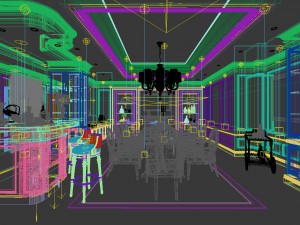 family - kitchen - restaurant 269 Modello 3D